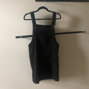 Corduroy suspenders dress